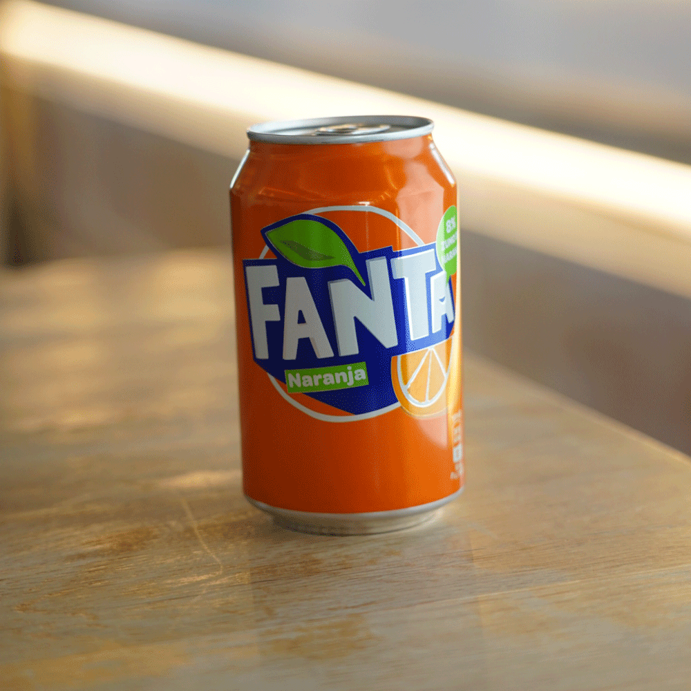 Lata Fanta naranja Arrocería Formentera